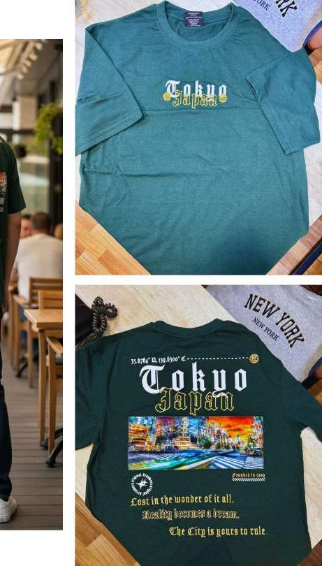 Tokyo Japan drop-shoulder tee